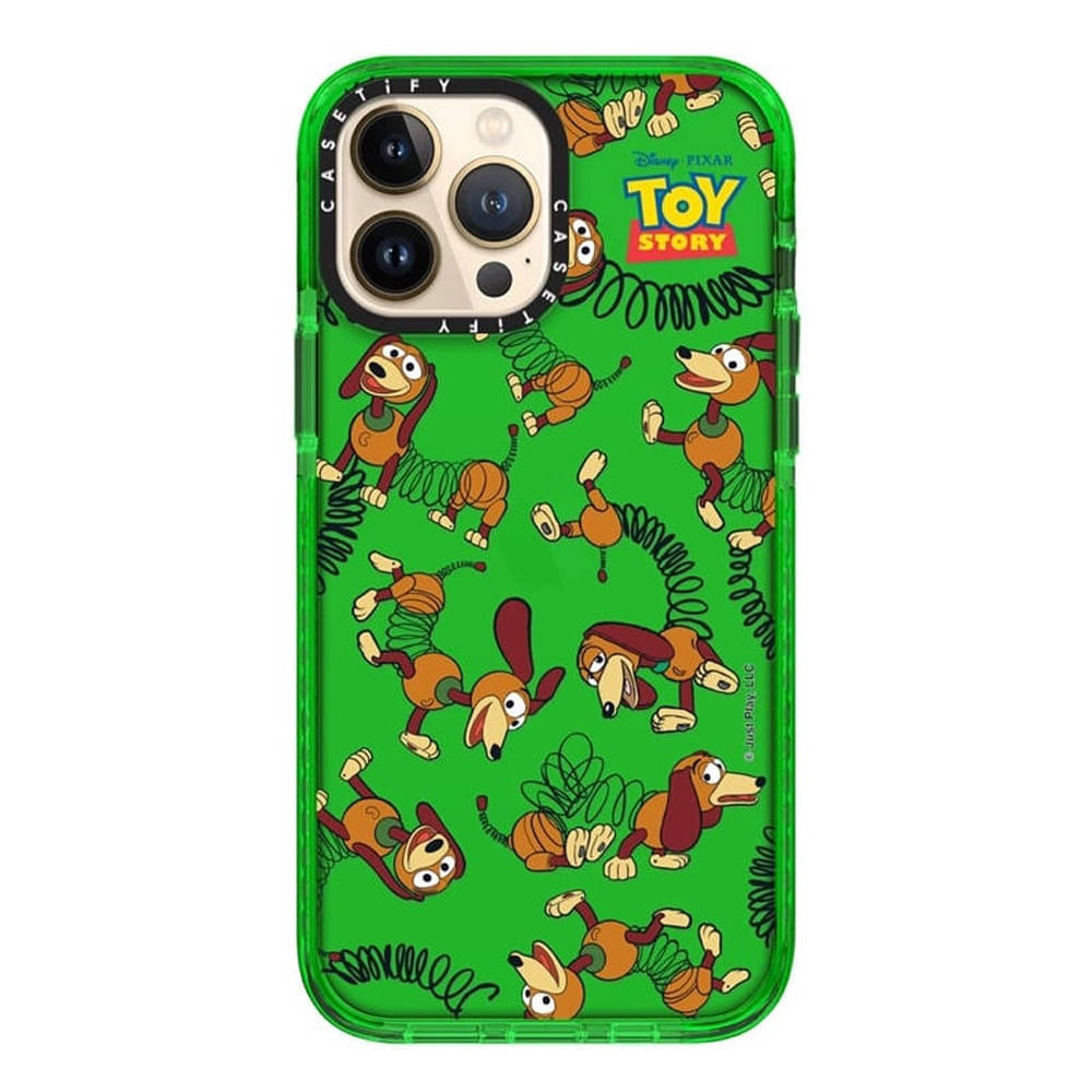 Case ScreenShop Para iPhone 14 Pro Max Toy Story Slinky Verde Transparente Casetify