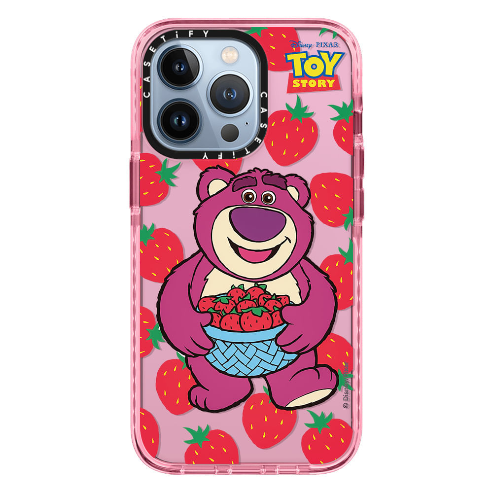 Case ScreenShop Para iPhone 14 Pro Max Toy Story Oso Lotso Rosa Casetify
