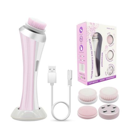 Masajeador y Limpiador Facial 3 en 1 Recargable GBL-737 Lila