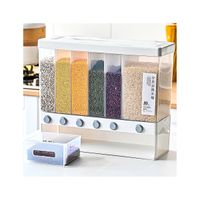 Dispensador De Menestras Arroz Cereal Con 6 Divisiones