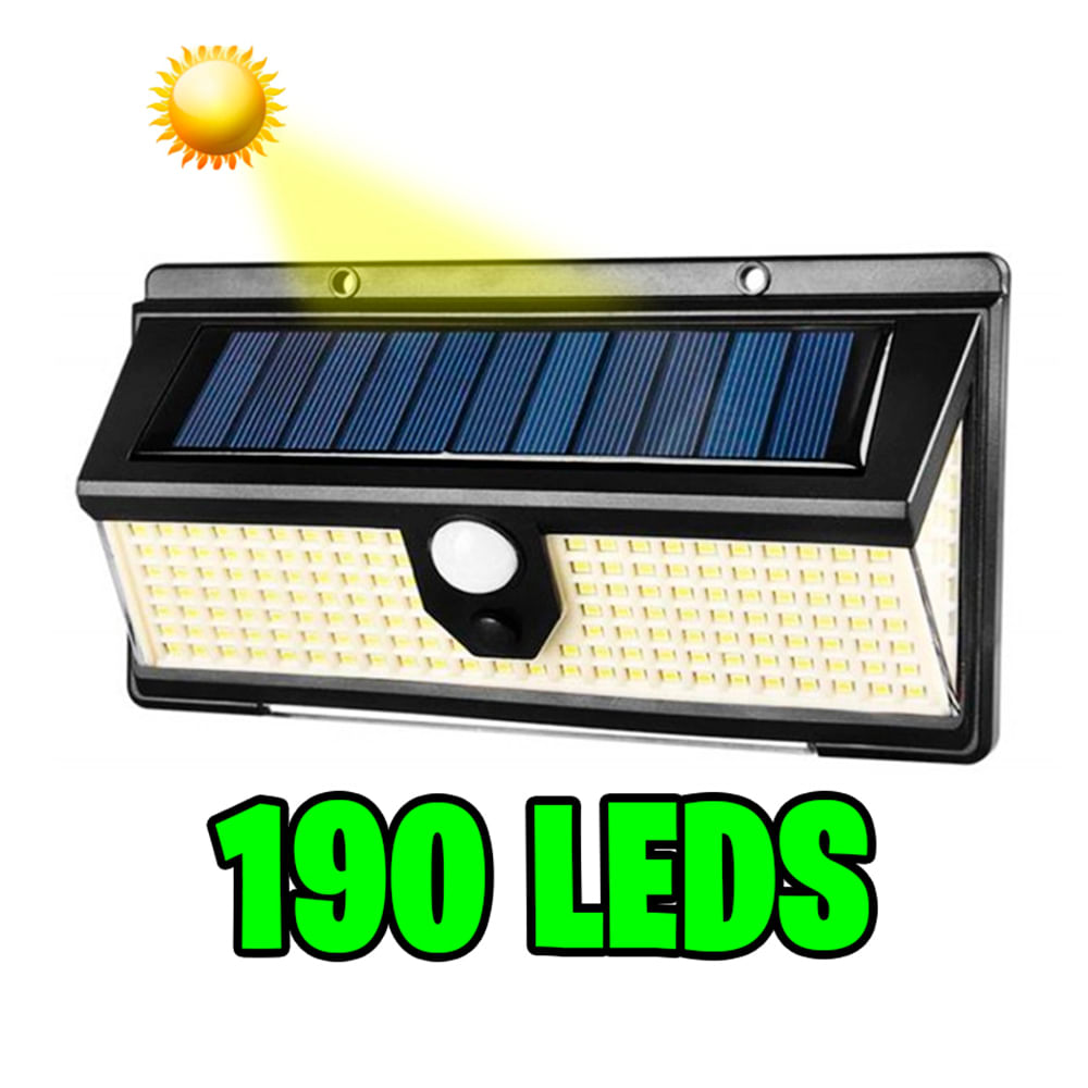 Lámpara solar led con sensor - Promart