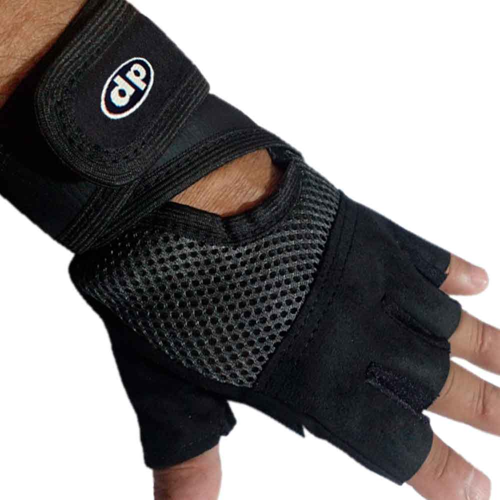 Guante Mitón y Muñequera Color Negro Talla S