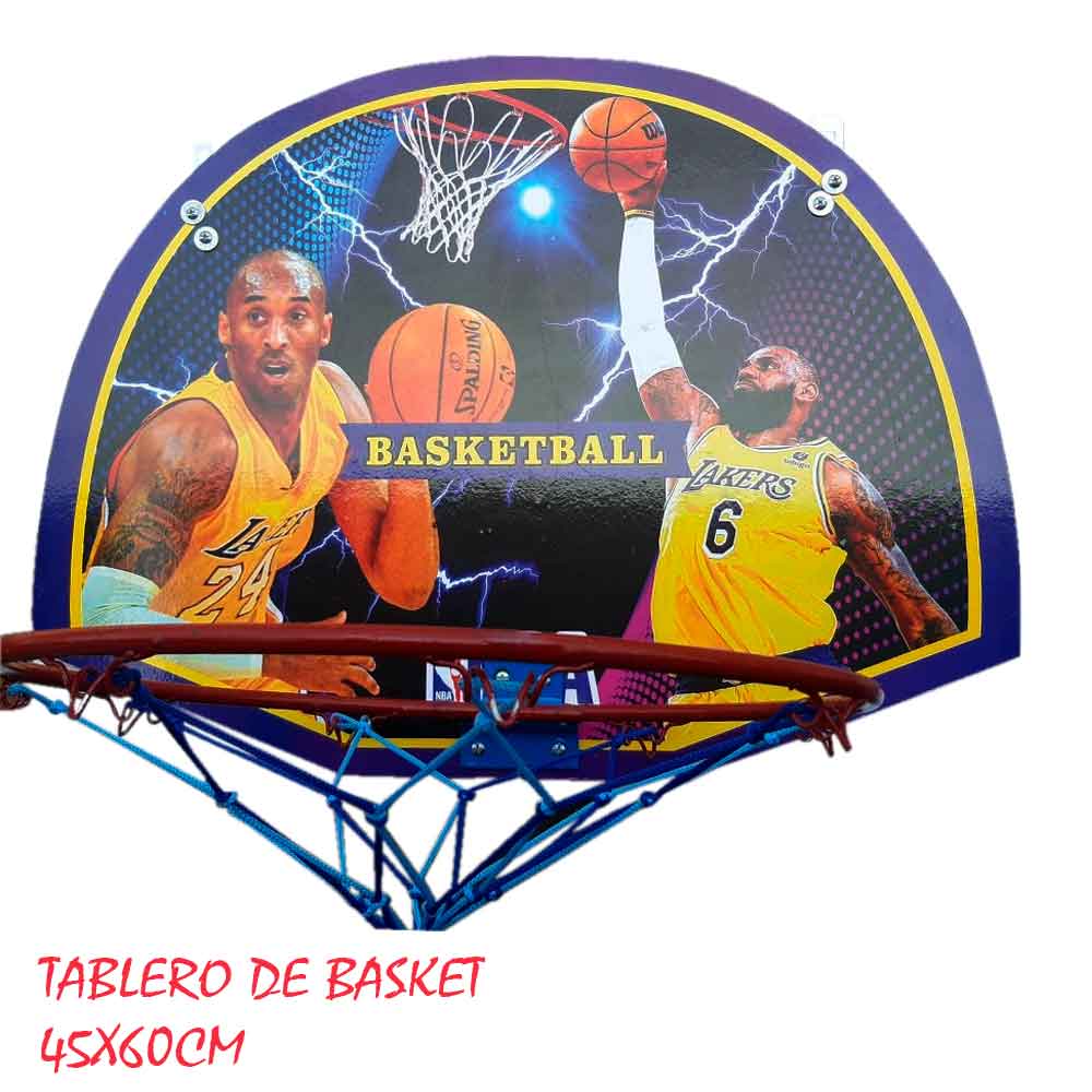 Tablero de Básquet Aro Plegable Dhark Medida 45x60cm