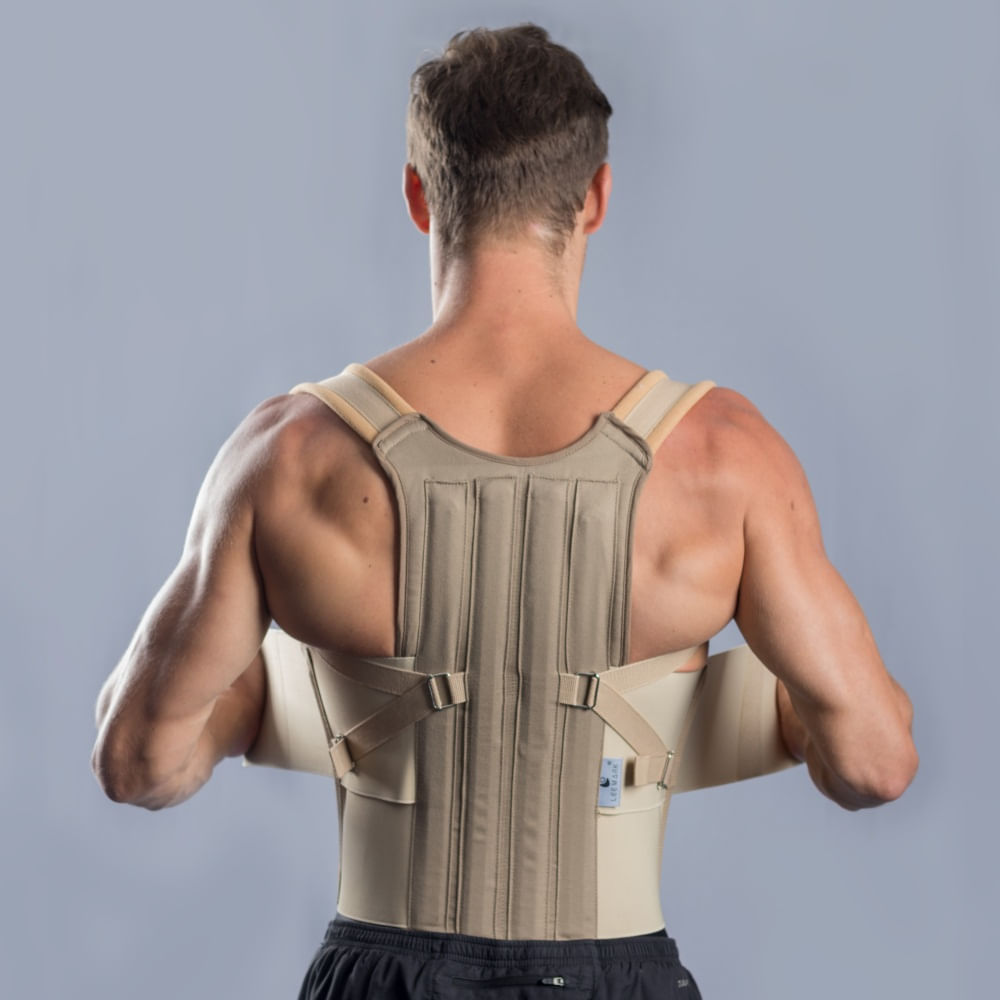 Faja Ortopédica Dorso Lumbar Corrector de Postura con Varillas Médico Talla M
