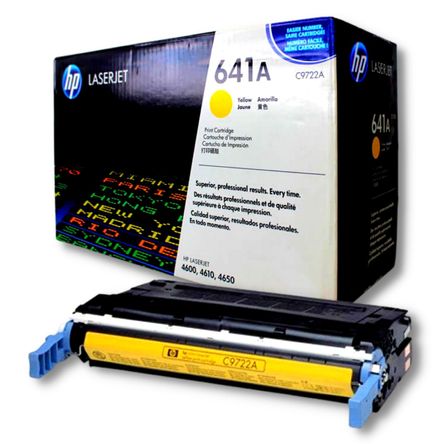 Toner HP C9722A (641A) Amarillo LaserJet 4600, 4610, 4650 - Promart