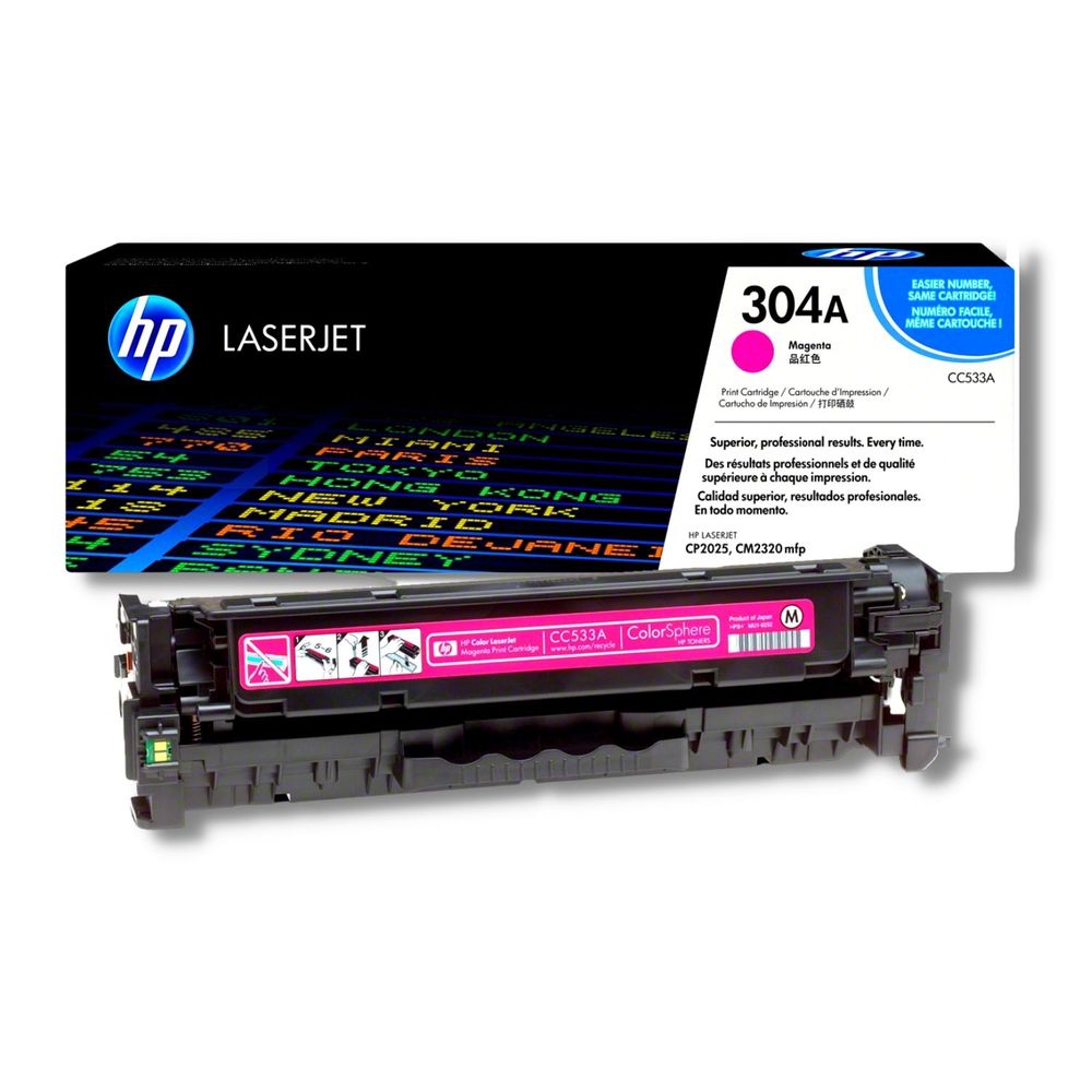 Toner HP CC533A (304A) Magenta LaserJet CP2025, CM2320 mfp - Promart