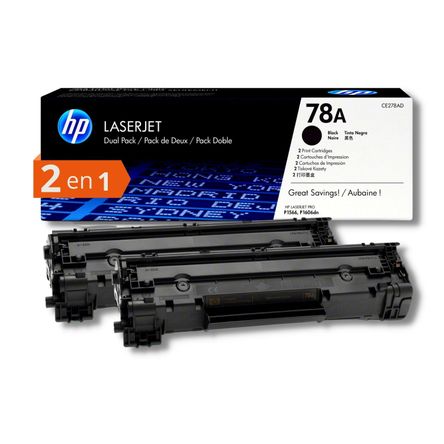 HP 78A CE278A Toner Noir Authentique Pour HP LaserJet Pro P1566 / P1606dn / 1536dnf