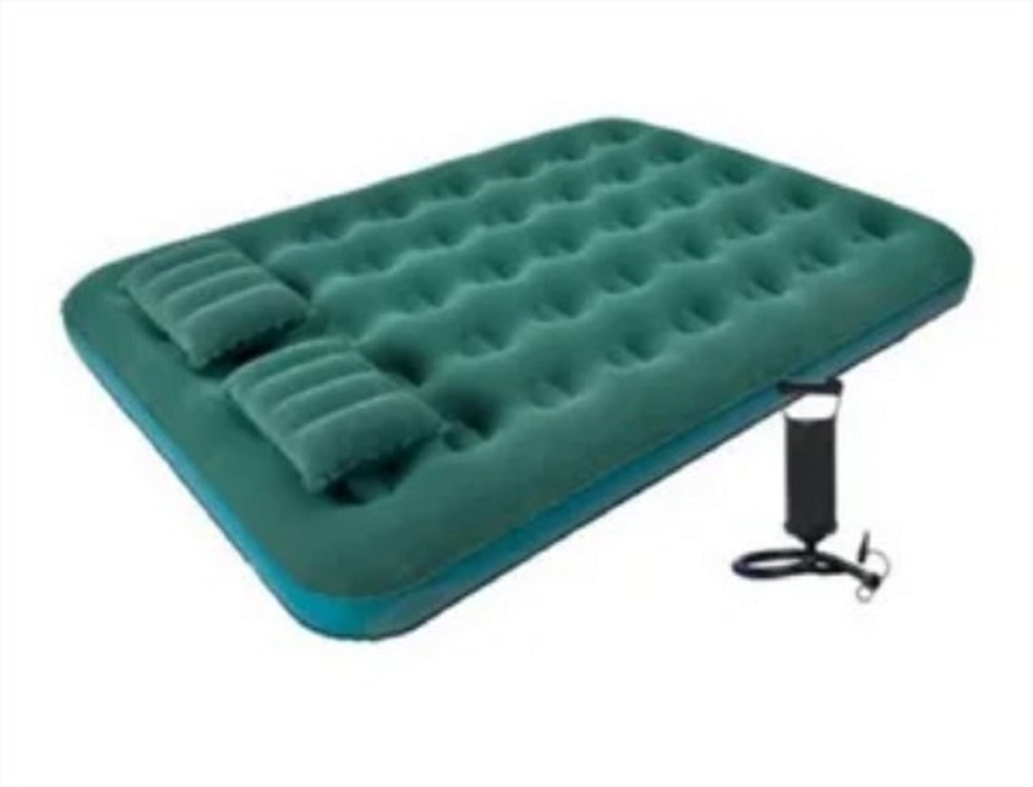 Colchon Inflable 2 Plazas Camping +2 Almohadas+ Bomba