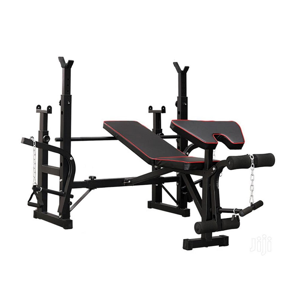 Banca Rack Multifuncional de Ejercicios con Predicador