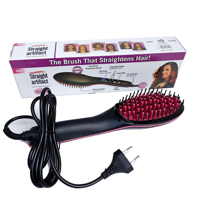 Electrico Peine Alisador De Cabello Cepillo Alisador Eléctrico De