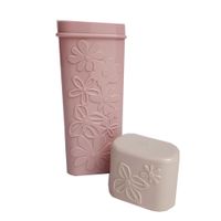 Porta Cepillos o Cubiertos Labrado Rosado