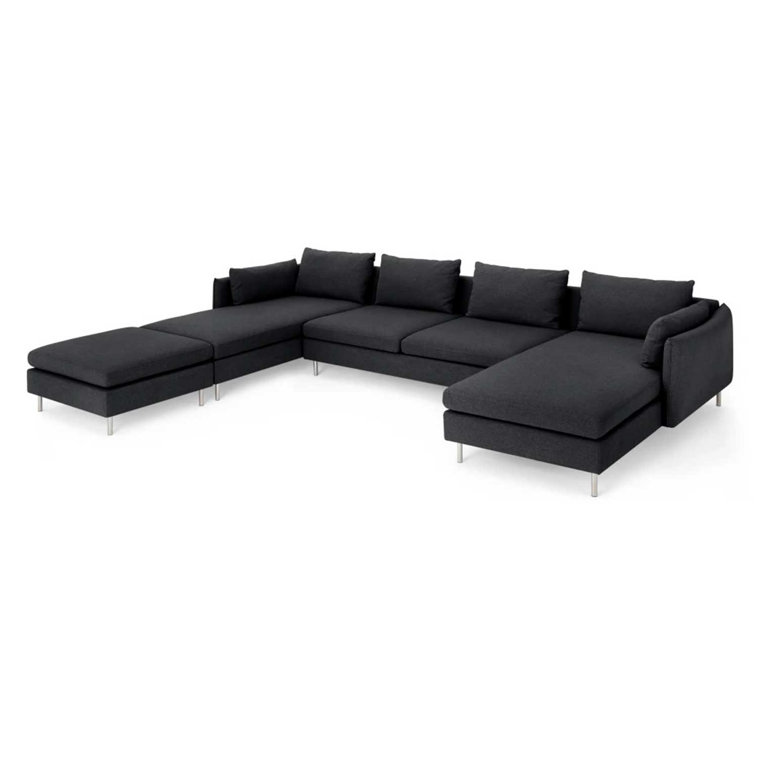 Sofá Esquinero en U Vento Yolodecoro Gris Sterling