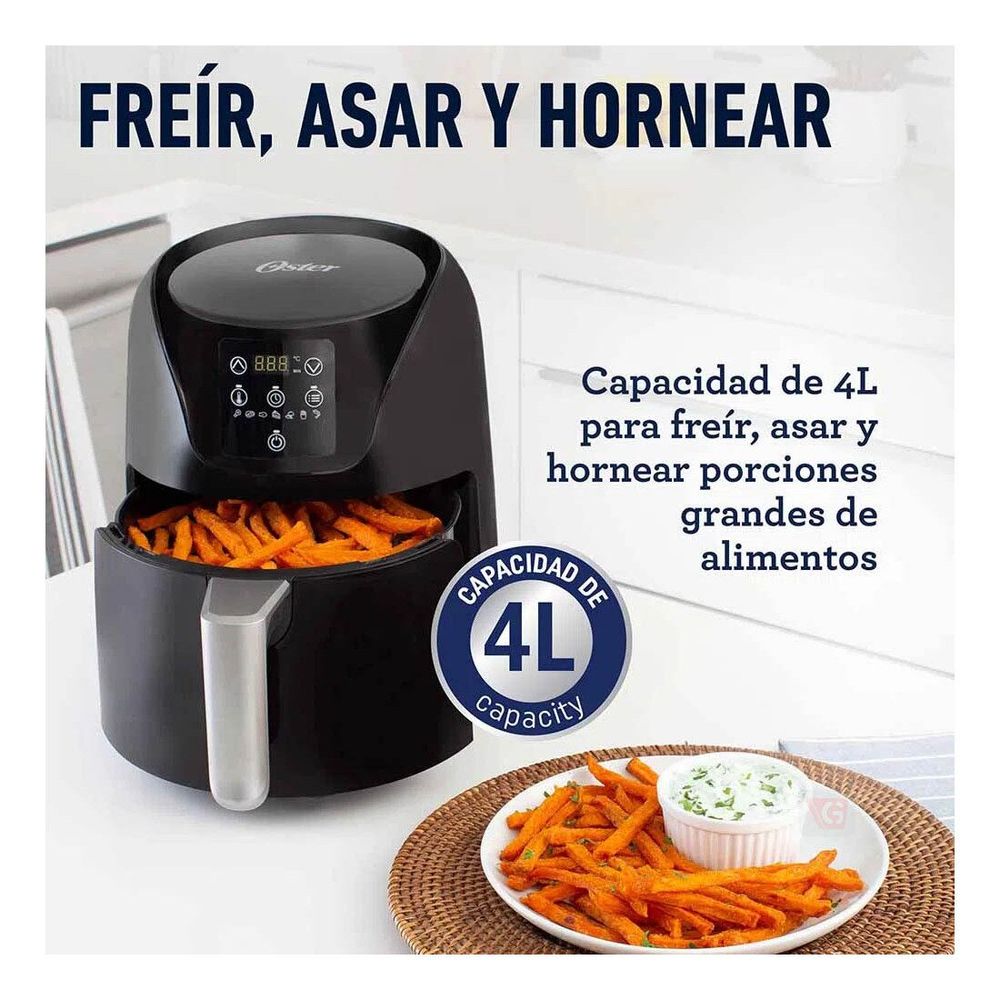 Freidora De Aire Digital CKSTAF40D 4 Litros Negro - Promart