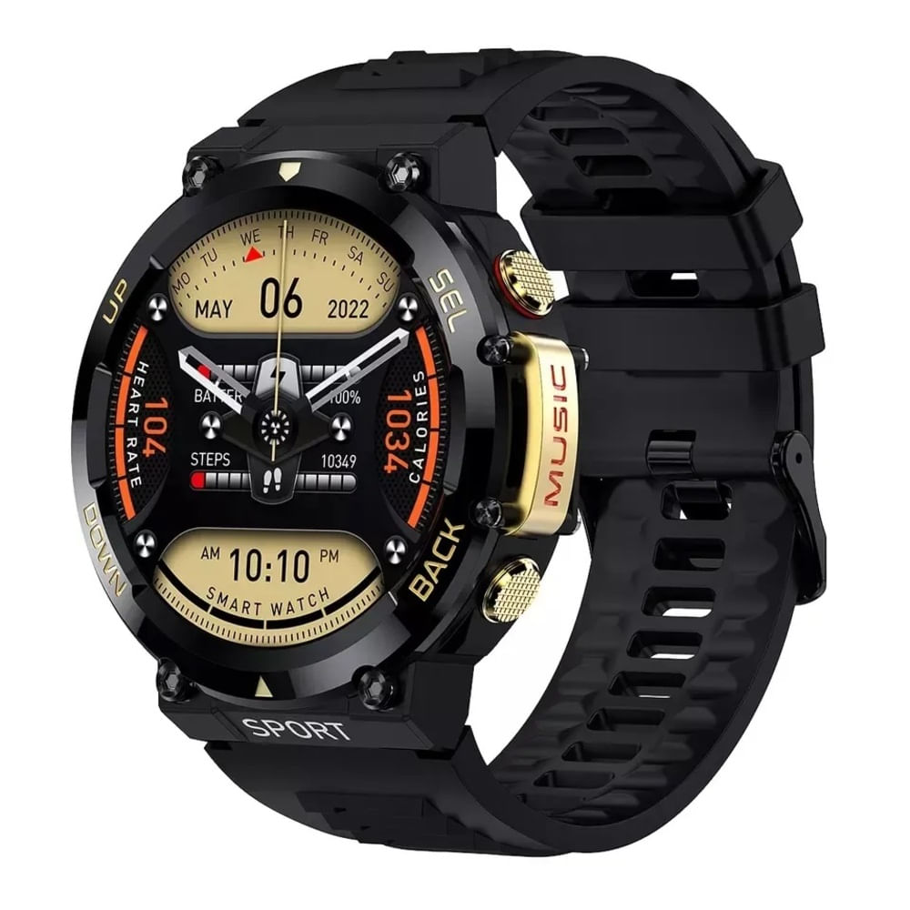 Smartwatch Hands Up HW28 Negro Acuatico Gps Siri Nfc - Promart