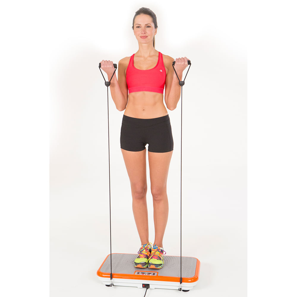 Plataforma Vibratoria Power Fit Compact Naranja
