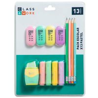 Pack Escolar CLASS & WORK Pastel Estuche 13un
