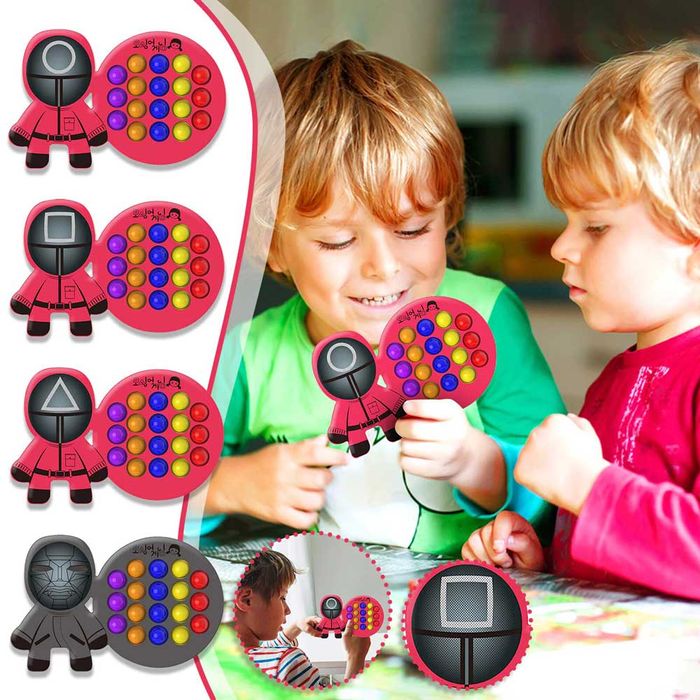 Pop It Juego del Calamar Juguete Fidget Antiestres Ci