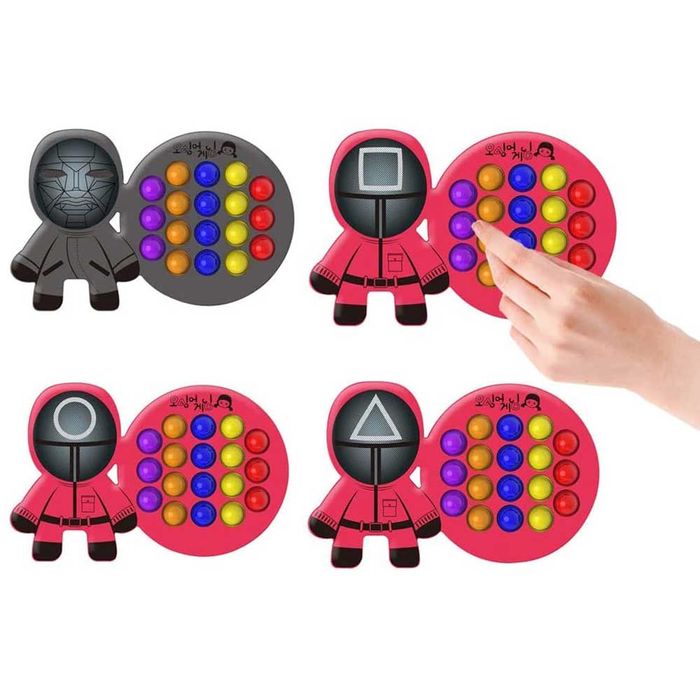 Pop It Juego del Calamar Juguete Fidget Antiestres Tr