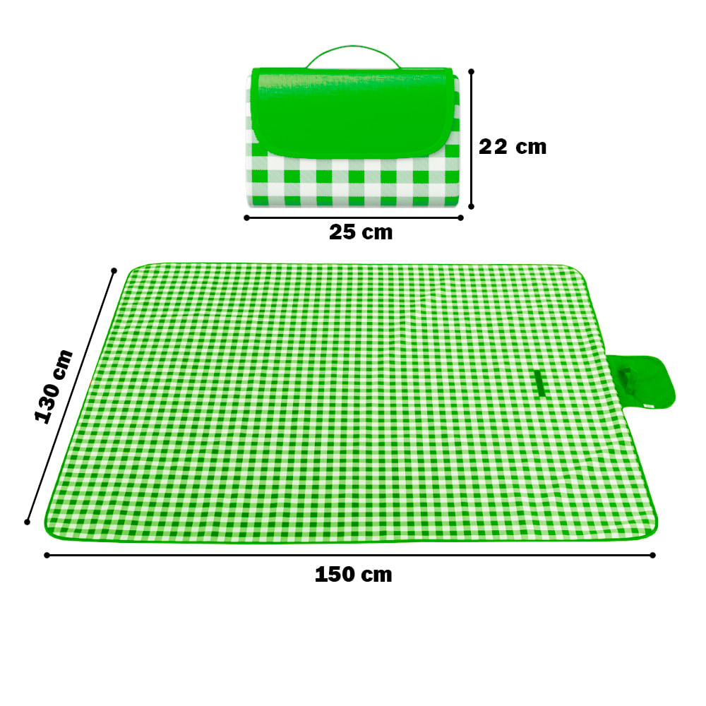 Alfombra Manta Impermeable Para Picnic Playa Camping Portátil 130x150cm ...