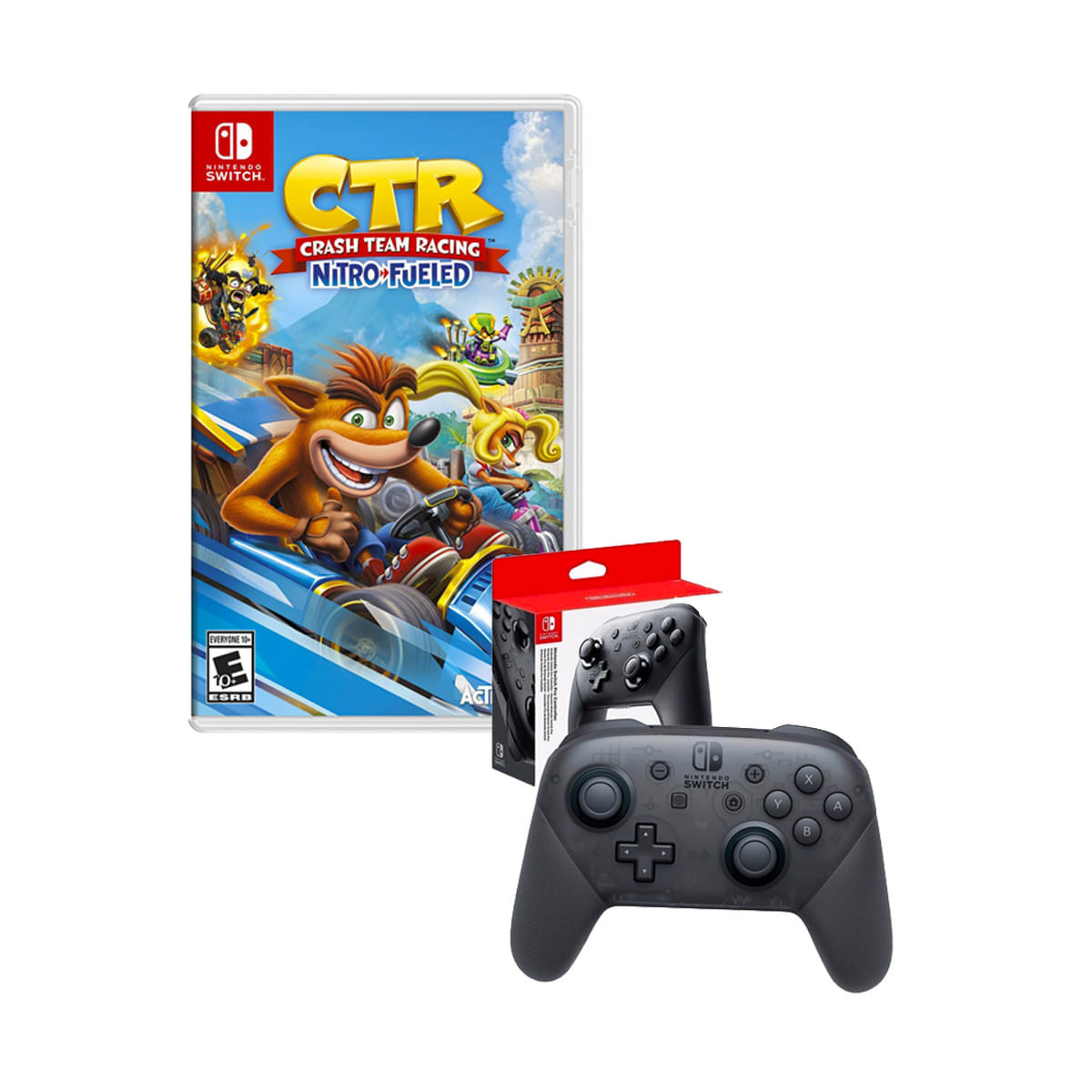 Crash Team Racing Nintendo Switch + Pro Controller .