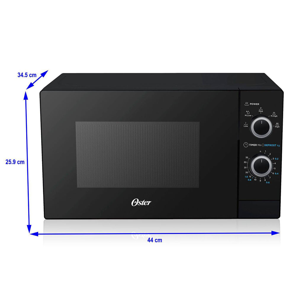 Horno Microondas LG MS2596DIR EasyClean 25L Negro - Promart