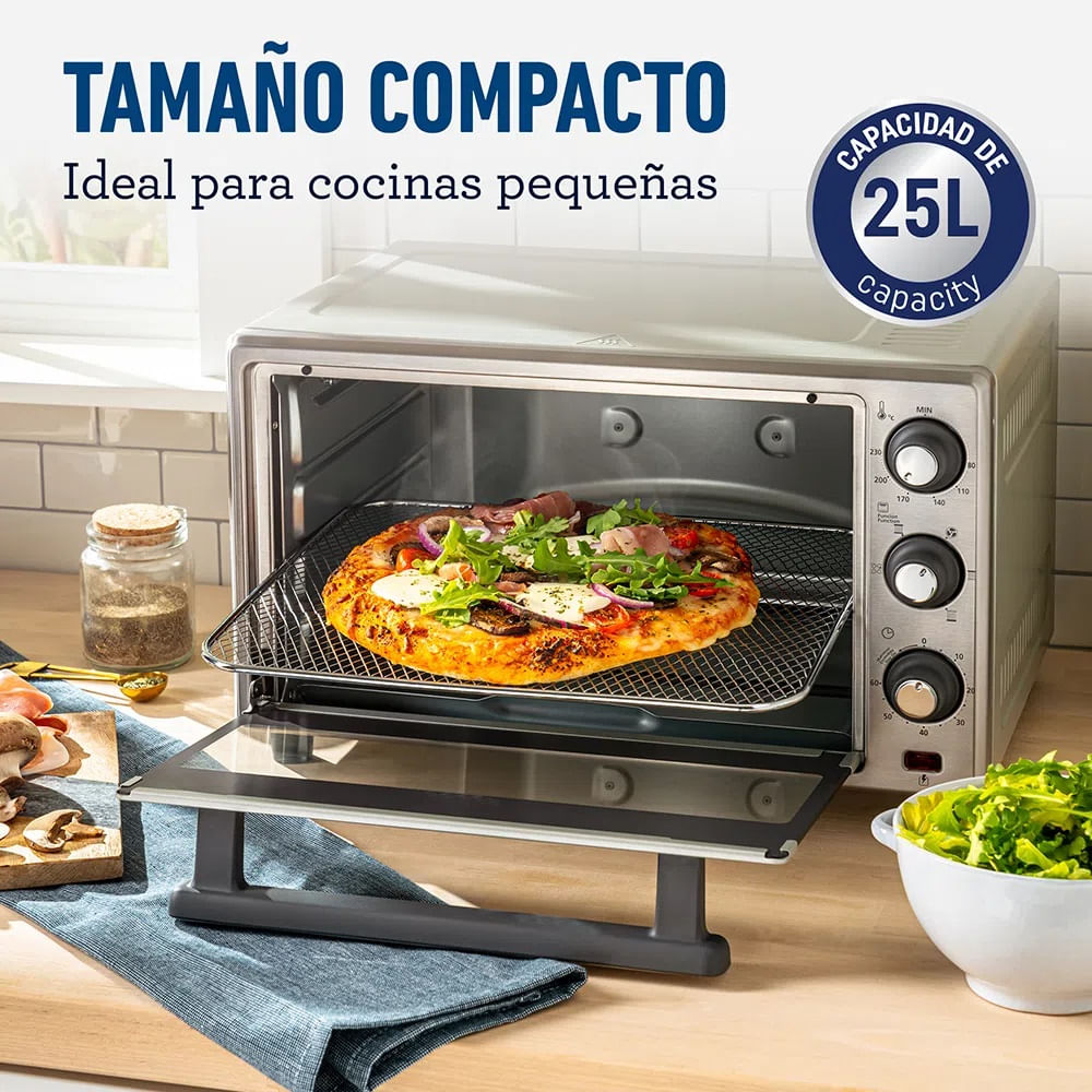 Horno con freidora de aire digital 20 litros Holstein - Promart