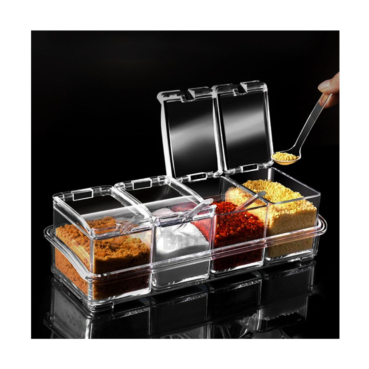 Condimenteros Recipientes Para Especies 4 Unidades