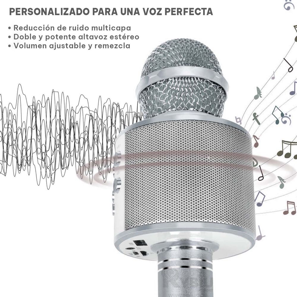 Micrófono Karaoke Bluetooth Inalámbrico - Promart