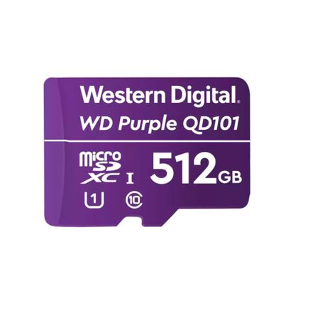 Memoria MicroSD WD Purple 512GB SC QD101 Ideal para Videovigilancia -  Promart