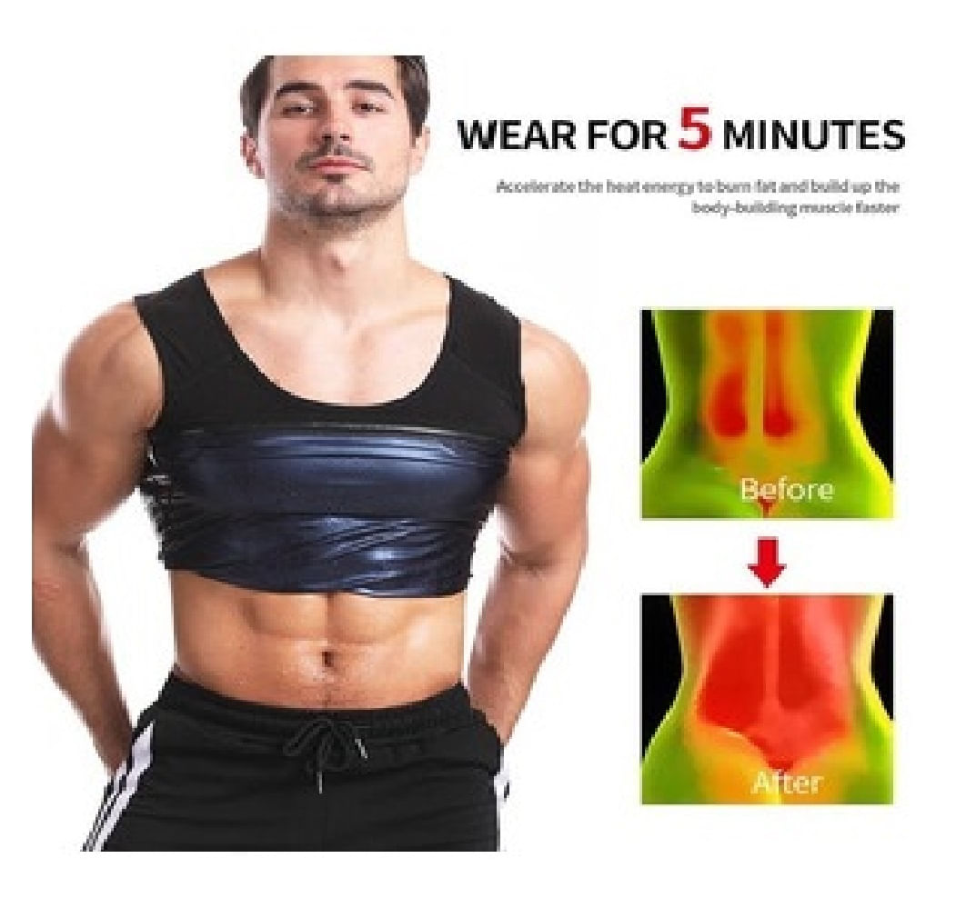 Faja Chaleco Térmico Reductor Hombre Fitness Bajar Peso - M - Promart