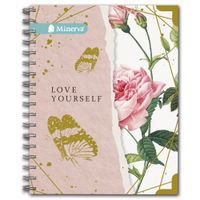 Cuaderno MINERVA Anillado Diseño Mujer Tapa Dura 180 Hojas