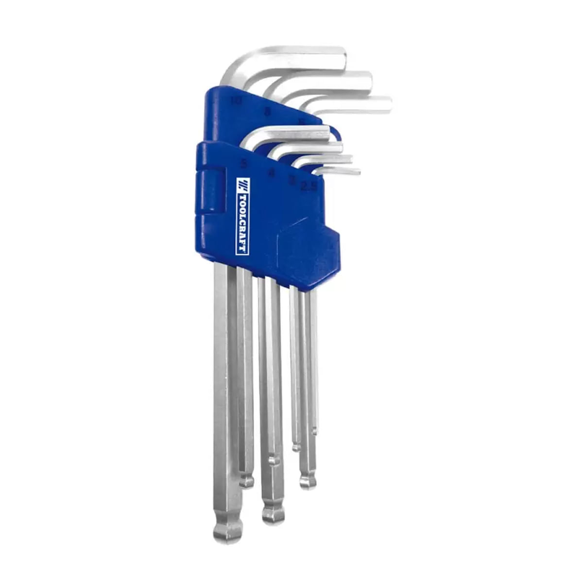 Juego de 7 llaves allen Toolcraft TC4379 largas standar