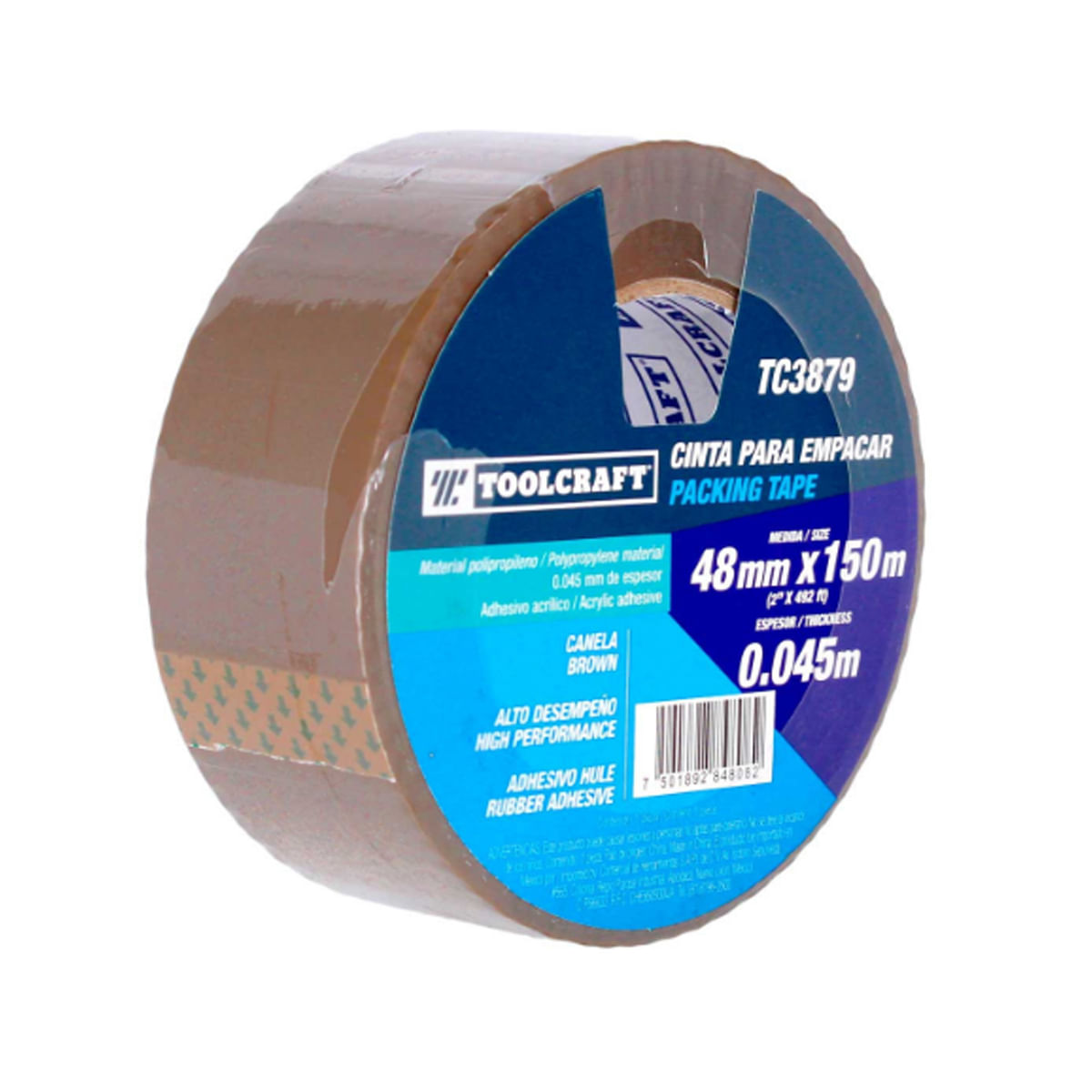Cinta para empacar canela Toolcraft TC3879 de 48 mm x 150 m