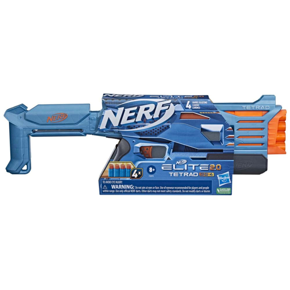 Lanzador NERF Elite 2.0 Tetrad Qs 4 F5025