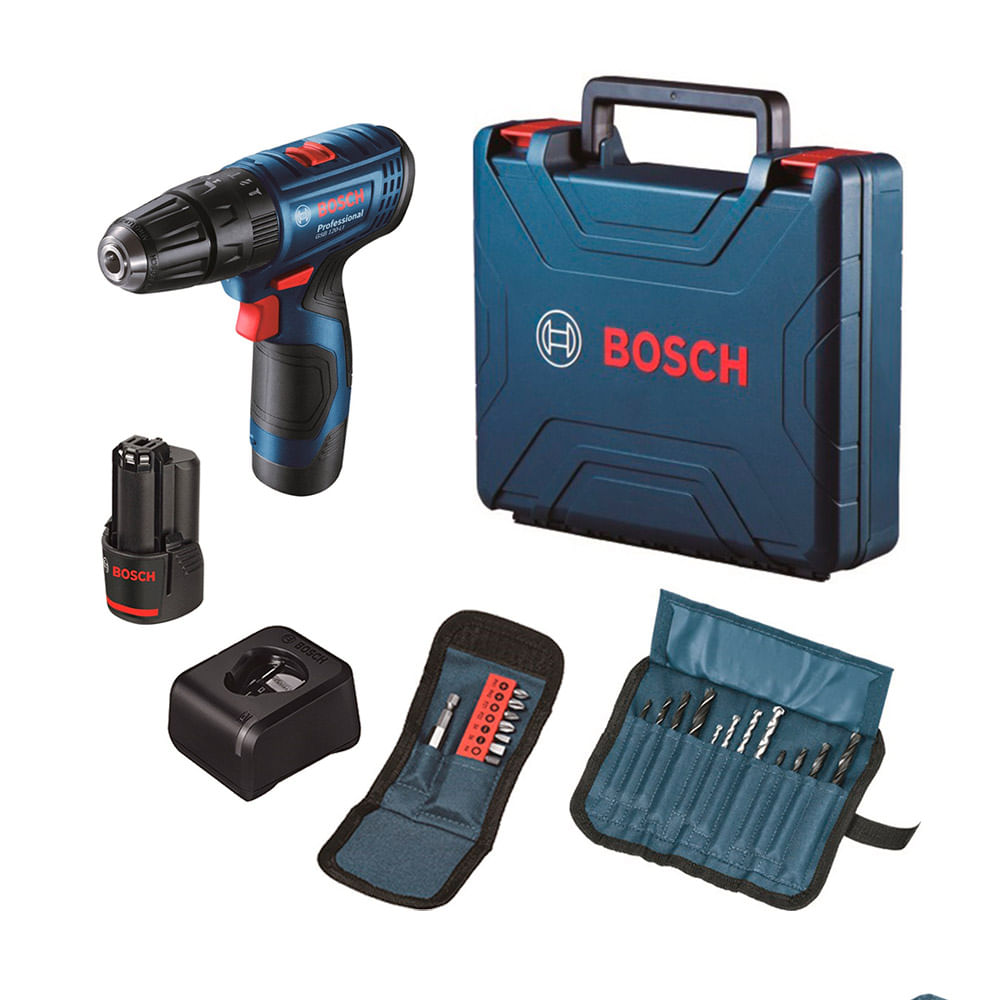 Atornillador a bateria Bosch GSR 120LI Professional + 2 baterias y cargador