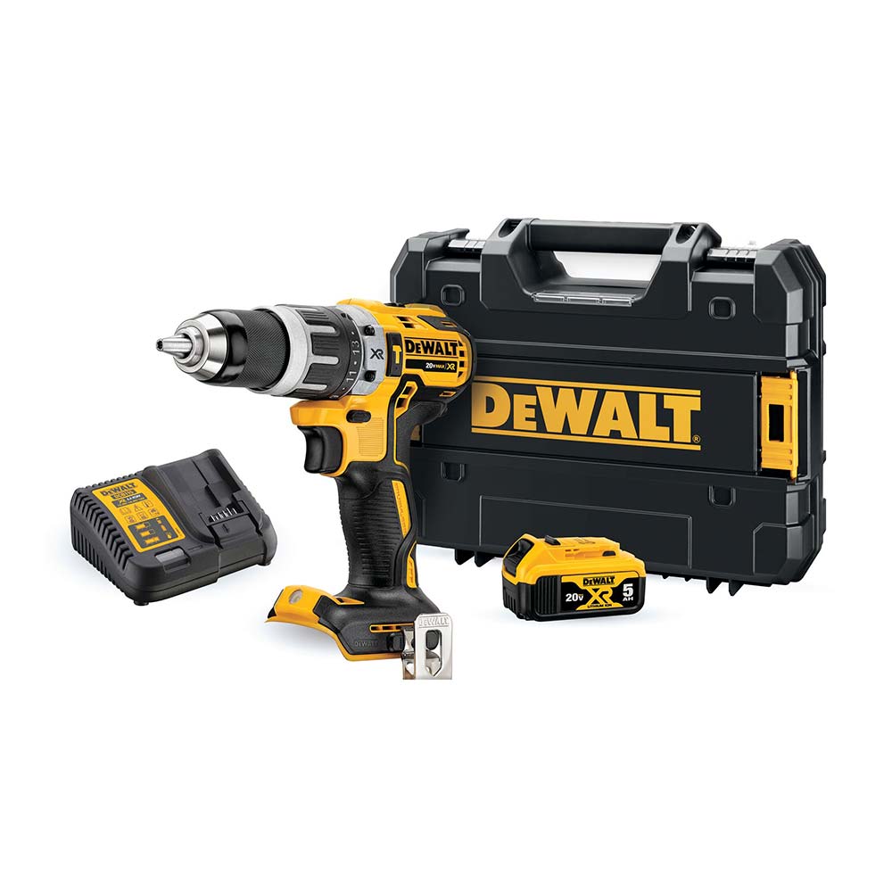 Taladro Percutor 1/2"" 20V BRUSHLESS + 1 Bateria 5.0Ah DCD796P1 Dewalt