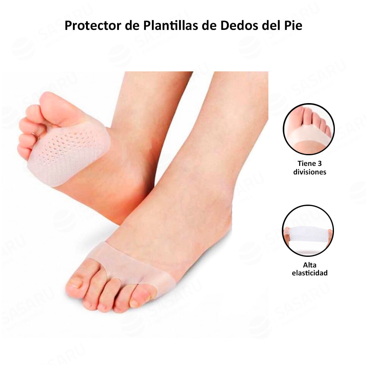 Protector Dedos Pie Almohadillas de Gel Silicona para Dedos