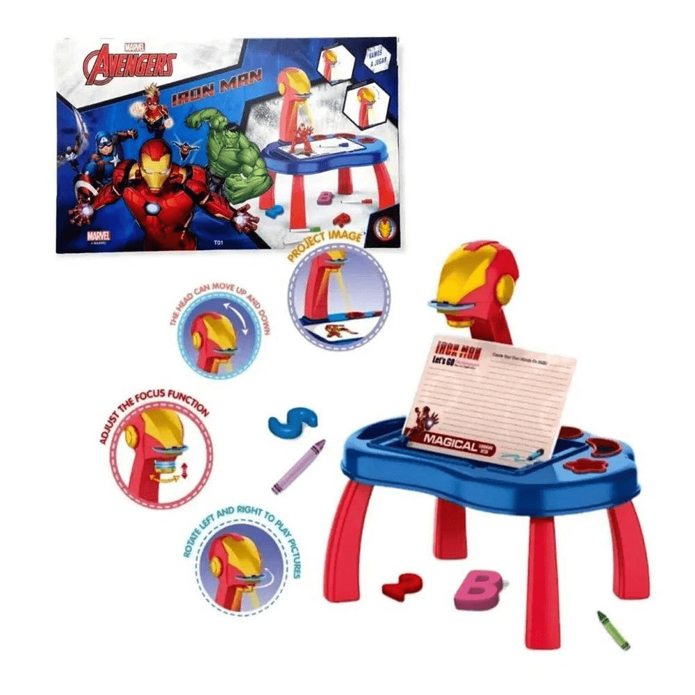 Pizarra Proyector y Escritorio Mágico de Avengers