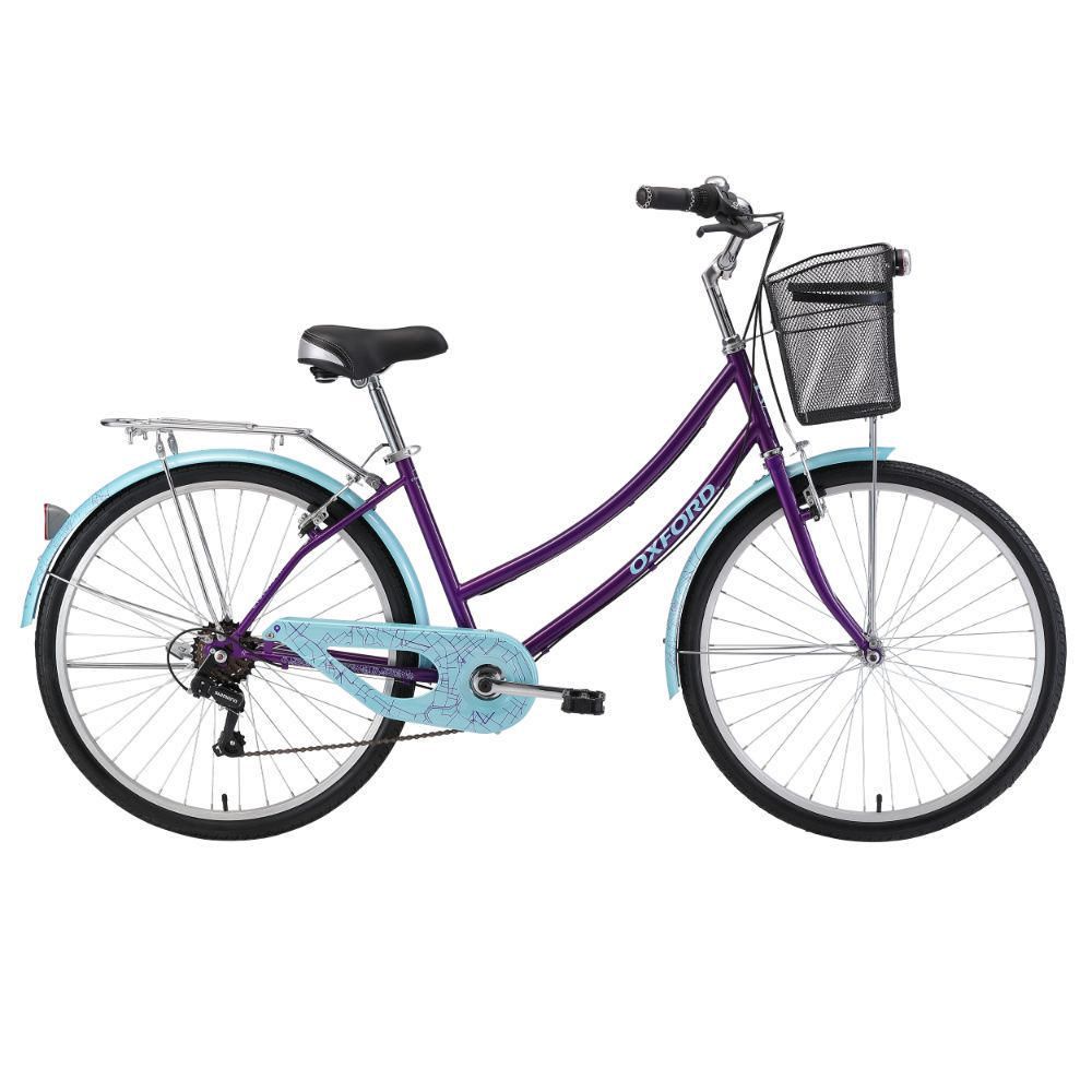 Bicicleta Oxford Cyclotour 6V M Morado Aro 26 Morado/Verde