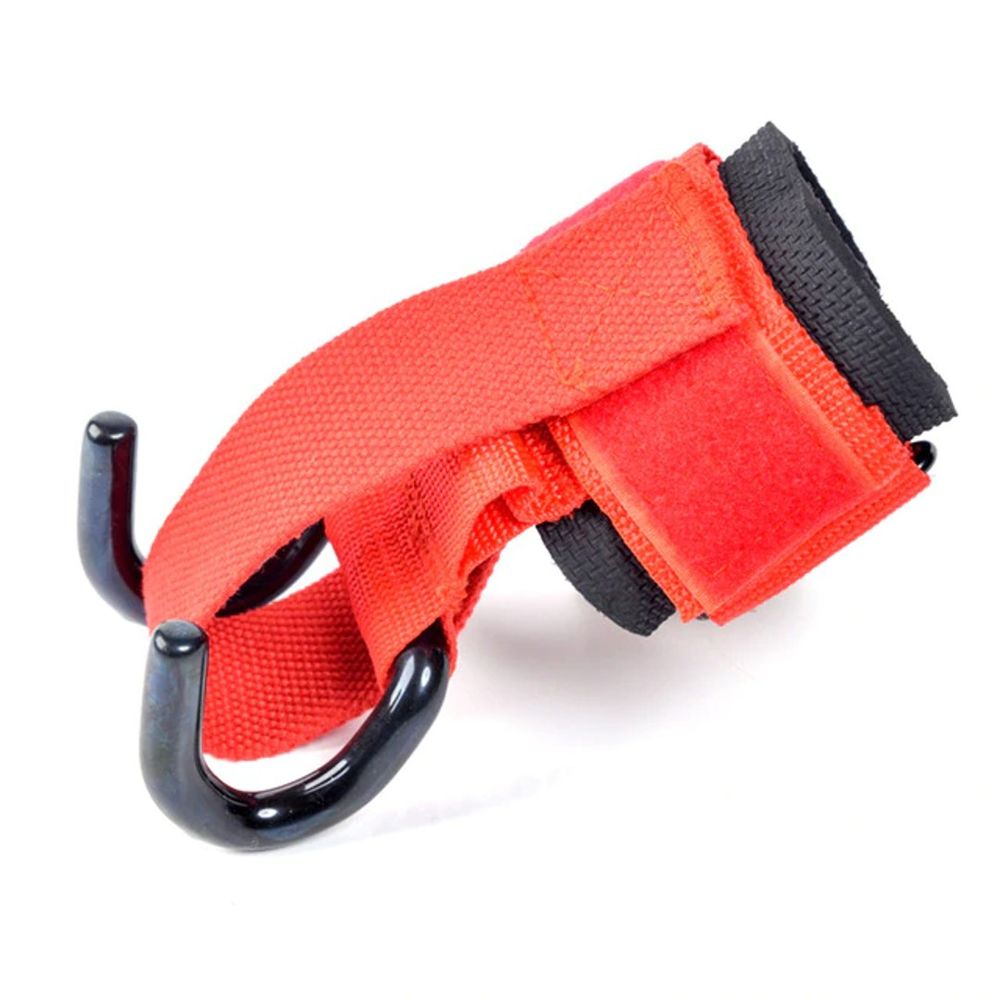 Straps + Muñequeras + Ganchos Para Peso Levantamiento de Barra Rojo Todo Fit Promart