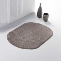 Piso de Baño Poliéster Gris de 60x45cm Orange