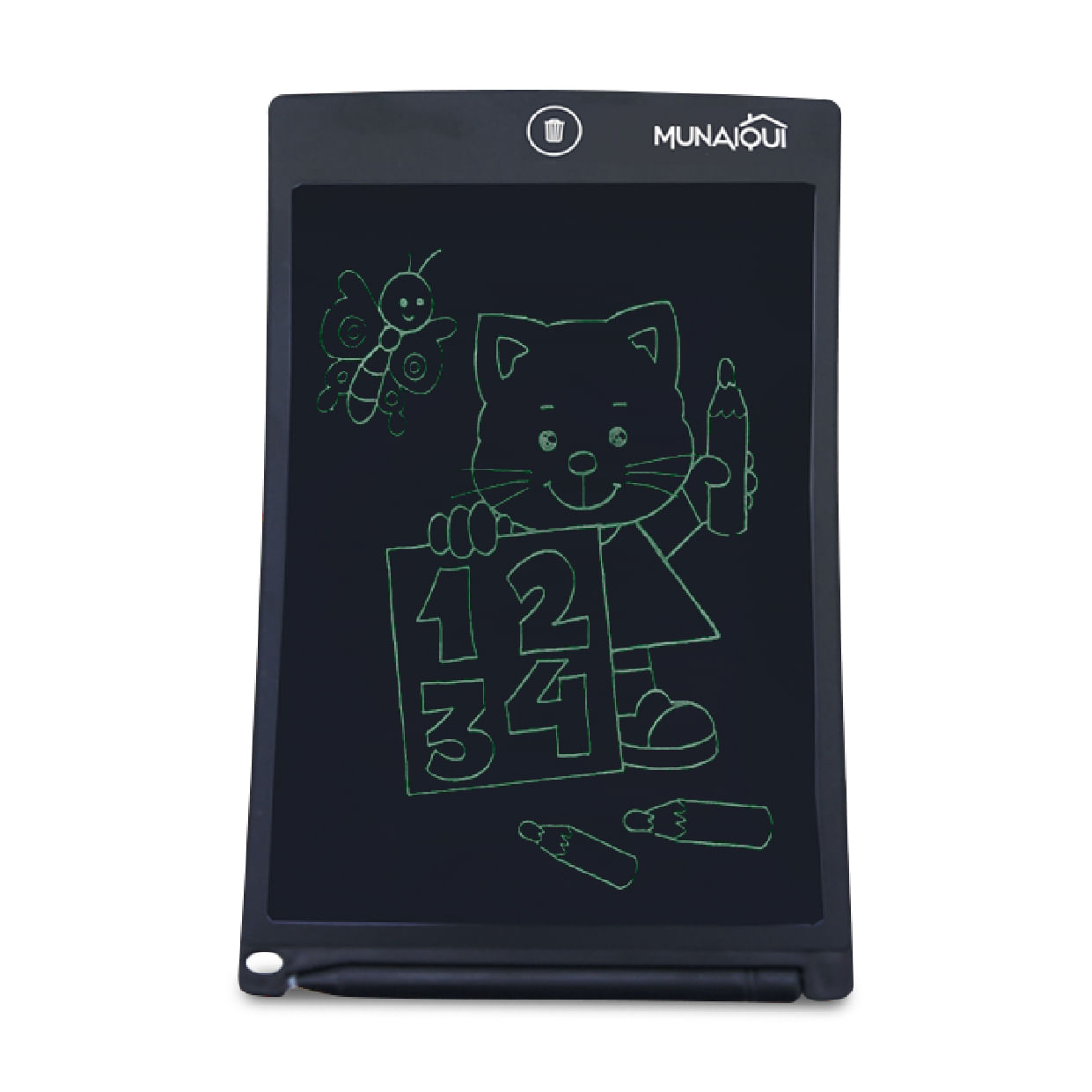 Pizarra Interactiva Munaiqui, LCD 10 pulgadas, color negro