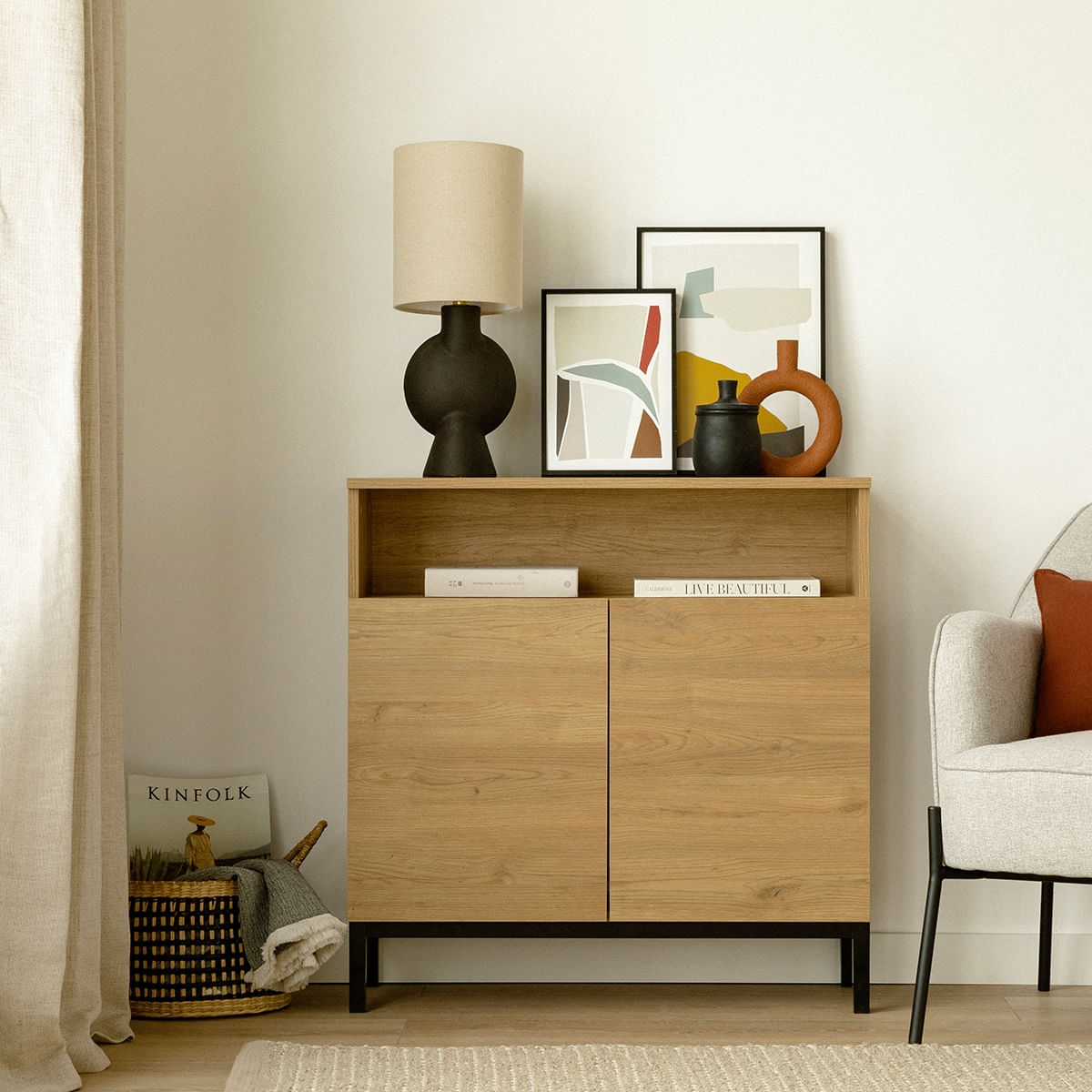 Recibidor Contemporáneo Elif 2 Puertas