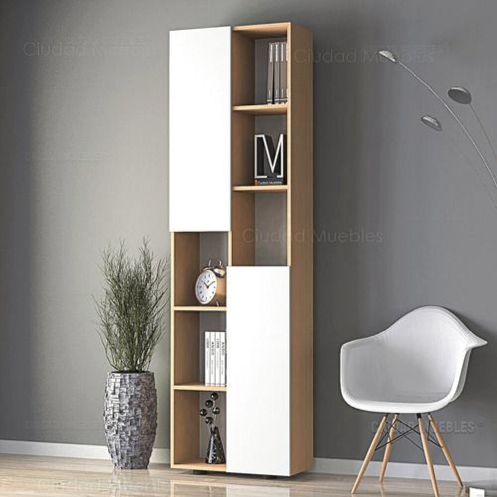 Estante R&R MUEBLES Moderno Daniel Color Duna  Alto 189 cm
