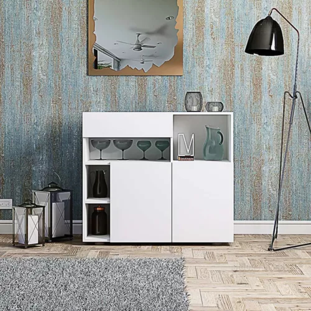 Aparador R&R MUEBLES Vajillero Organizador Cesár Blanco