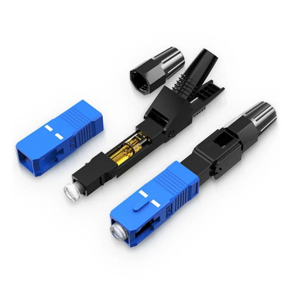 Blister 10 Conector Rapido Fibra Optica SC/UPC SM 0.3dB FTTH 60mm ...