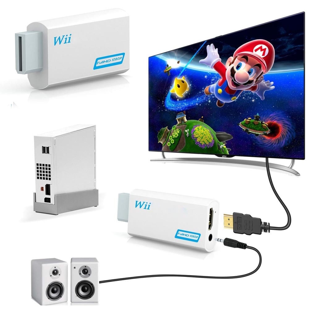 Convertidor Wii a HDMI FULL HD 1080P 3.5mm Adaptador - Promart
