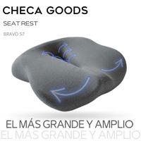 Cojín para Dolor Hemorroides Prostata Original Checa Goods Bravo S7 Gris Oscuro