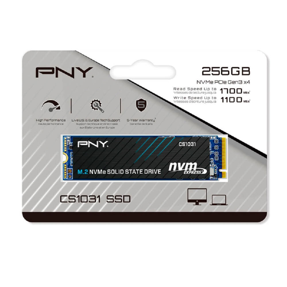 Disco Duro SSD NVMe M2 PNY CS1031 2280 PCIe Gen3 x4 - Promart