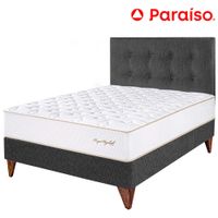 Dormitorio Europeo PARAISO Royal Elizabeth Gris 1.5 Plazas +1 Almohada Viscoelástica